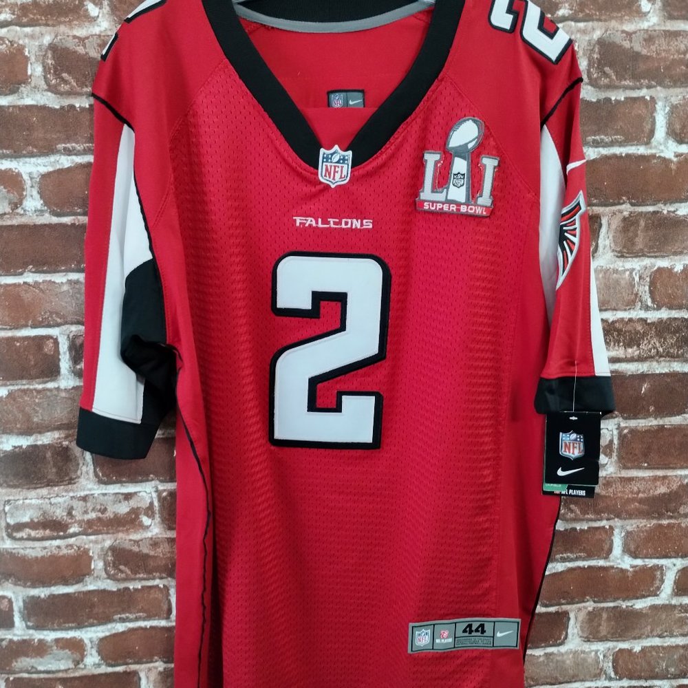 Nike NFL Super bowl 51 / Atlanta Falcons #2 Matt Ryan Red Jersey Size 44 (Lg) - Picture 8 of 8